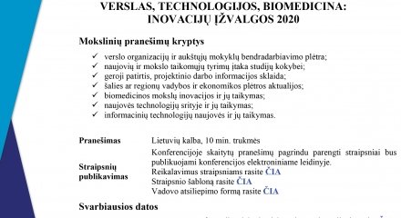 KVK Respublikinė mokslinė – praktinė studentų konferencija